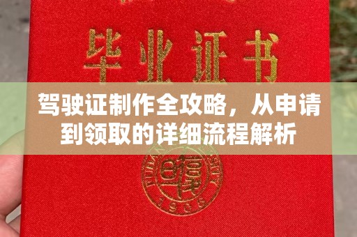 乾安驾驶证制作全攻略，从申请到领取的详细流程解析